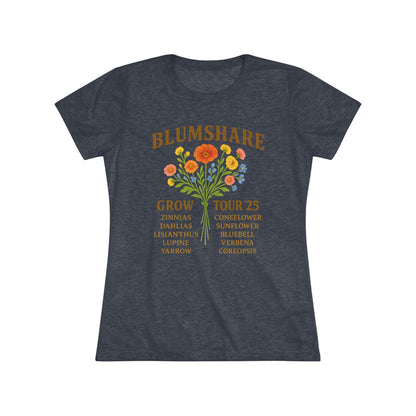 Flower Tour | Women's Tri-Blend Tee