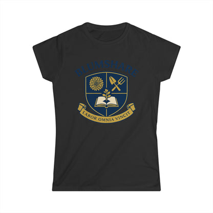 Work Conquers All Crest | Women's Softstyle Tee