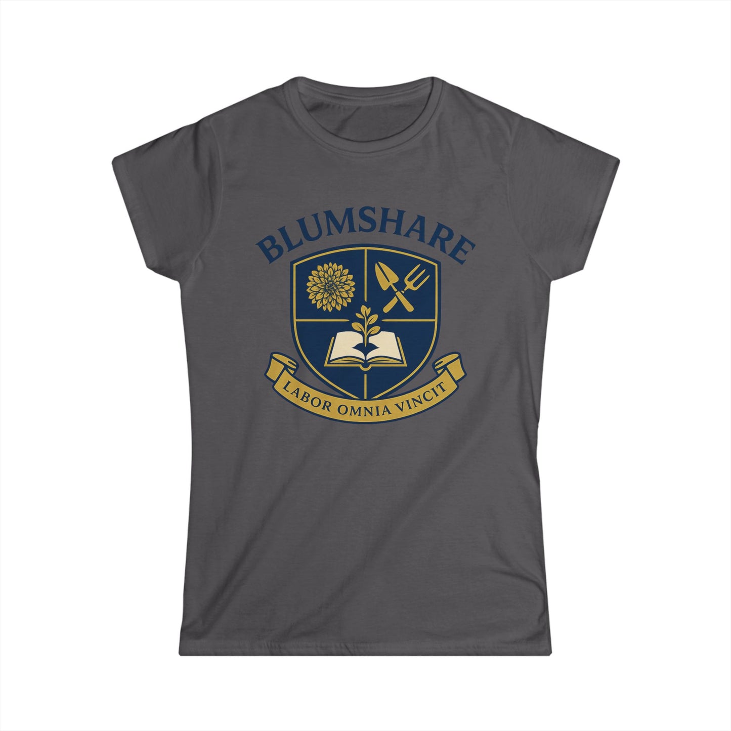 Work Conquers All Crest | Women's Softstyle Tee