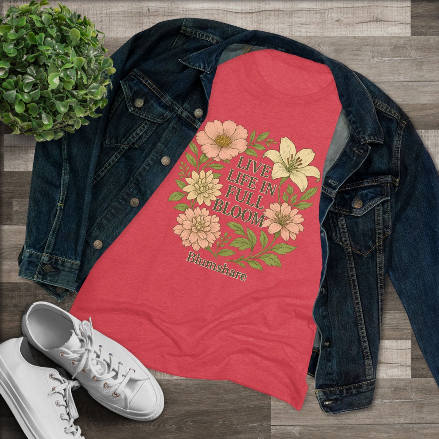 Full Bloom | Women's Tri-Blend Tee