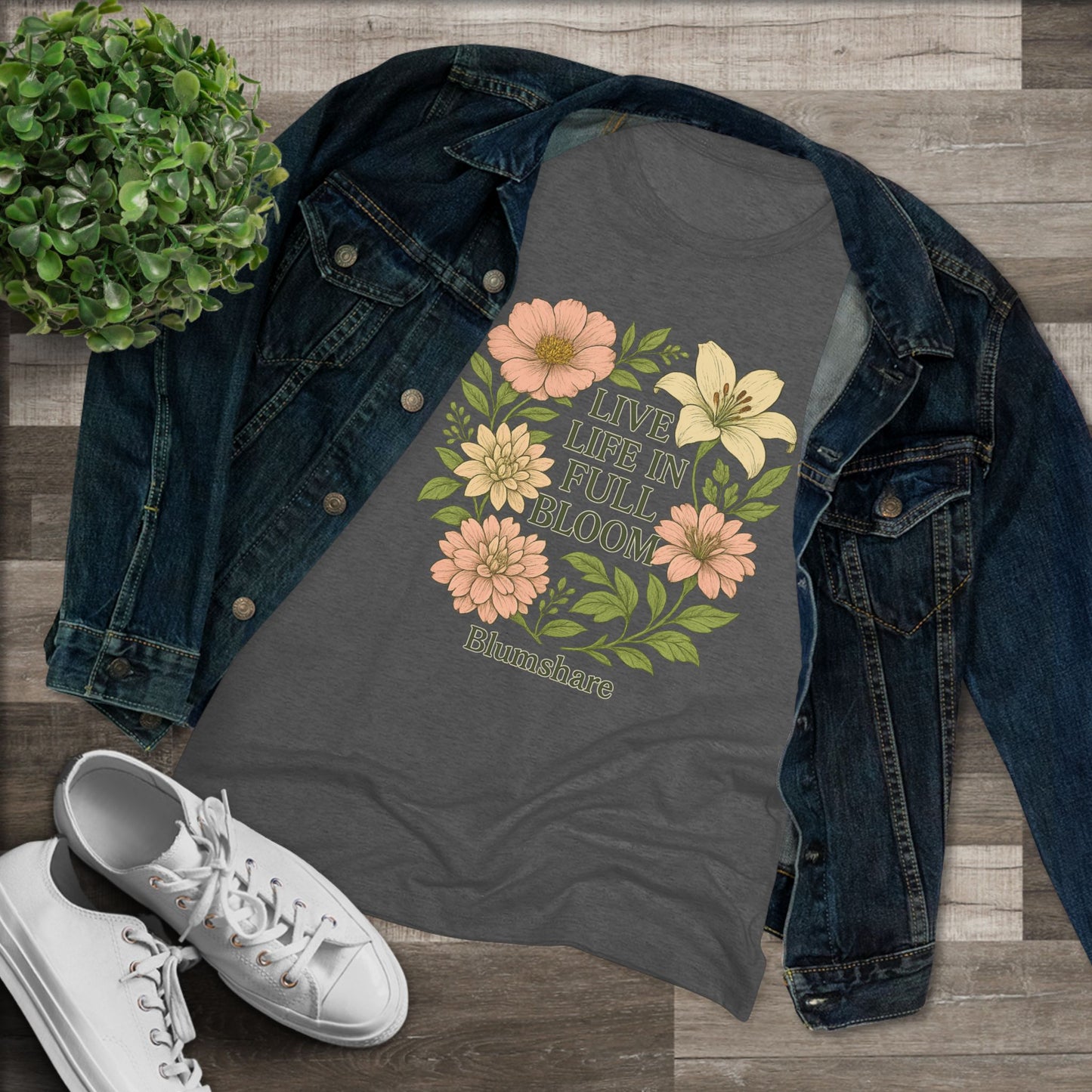 Full Bloom | Women's Tri-Blend Tee