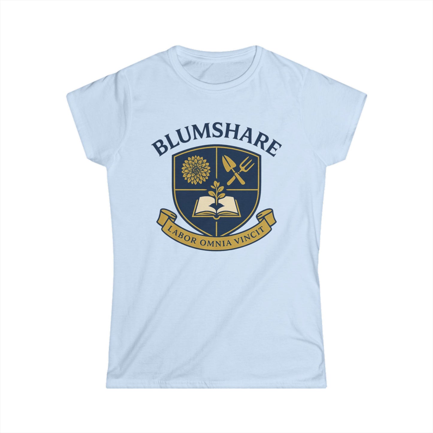 Work Conquers All Crest | Women's Softstyle Tee