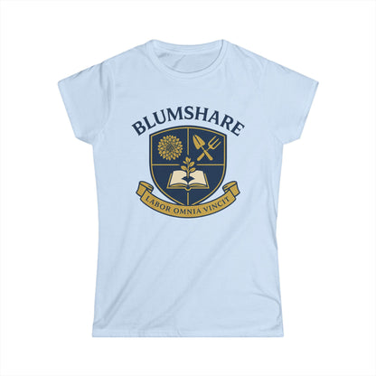 Work Conquers All Crest | Women's Softstyle Tee