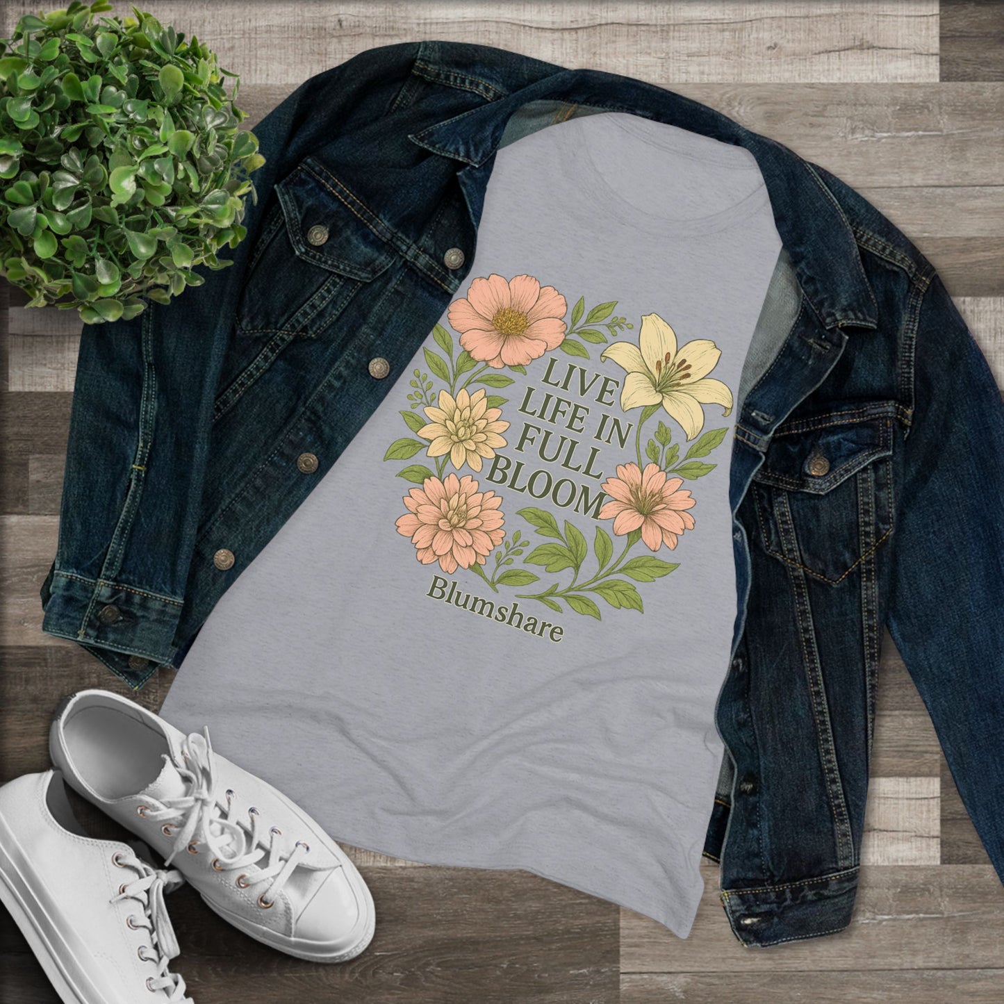 Full Bloom | Women's Tri-Blend Tee