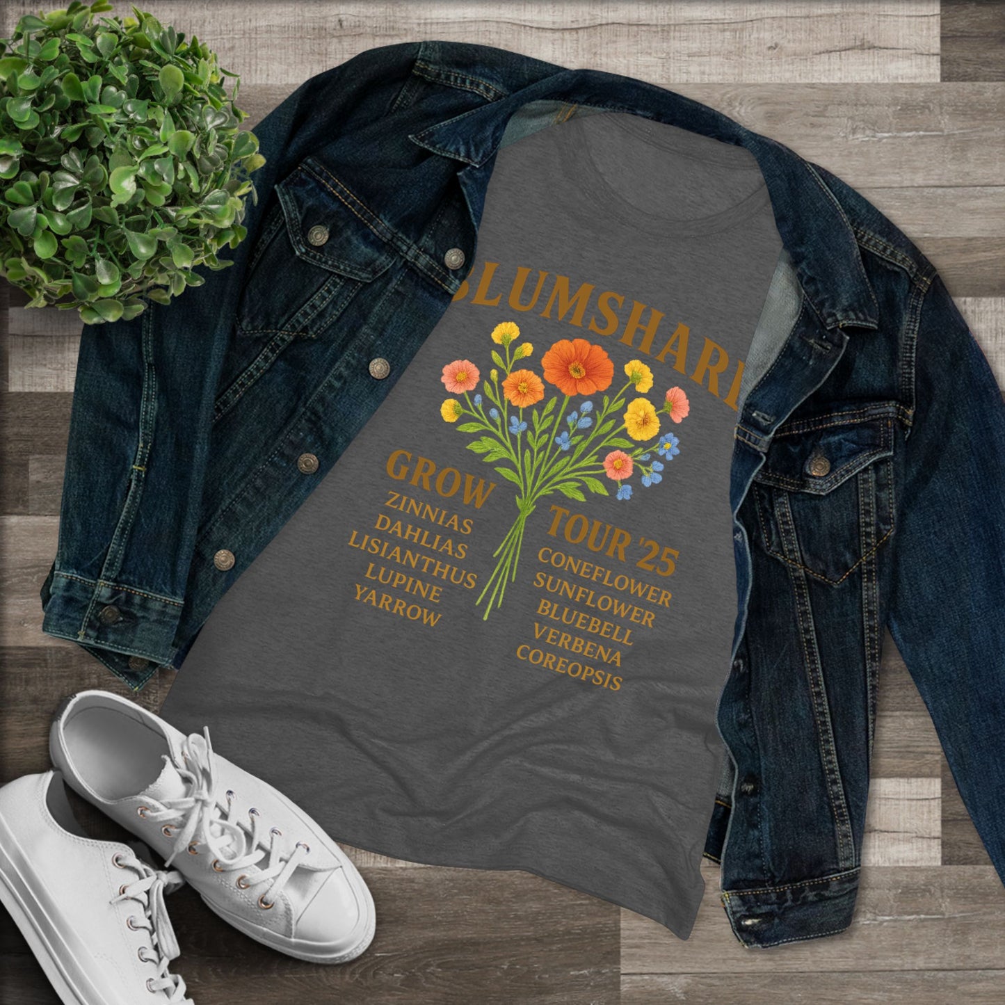 Flower Tour | Women's Tri-Blend Tee