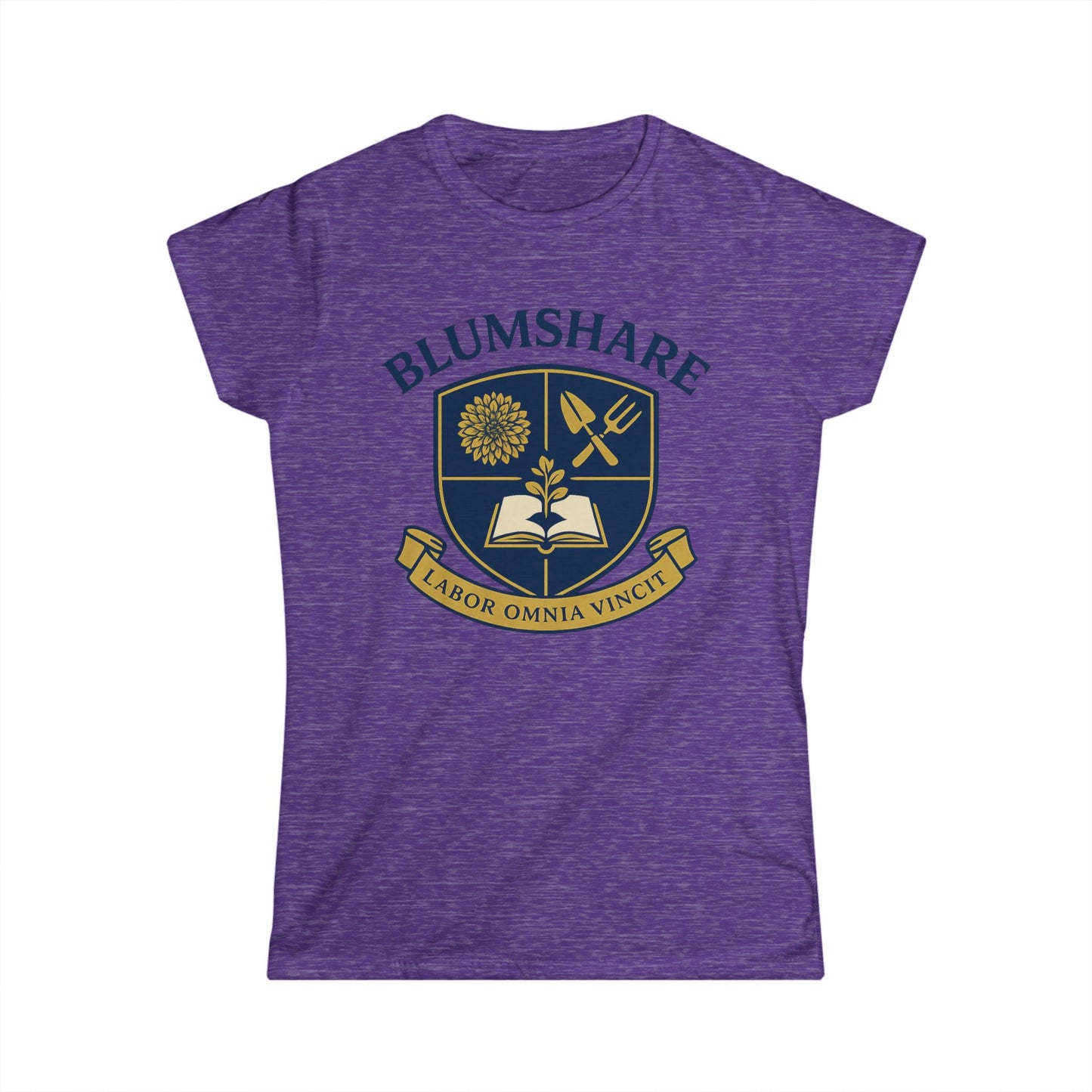 Work Conquers All Crest | Women's Softstyle Tee