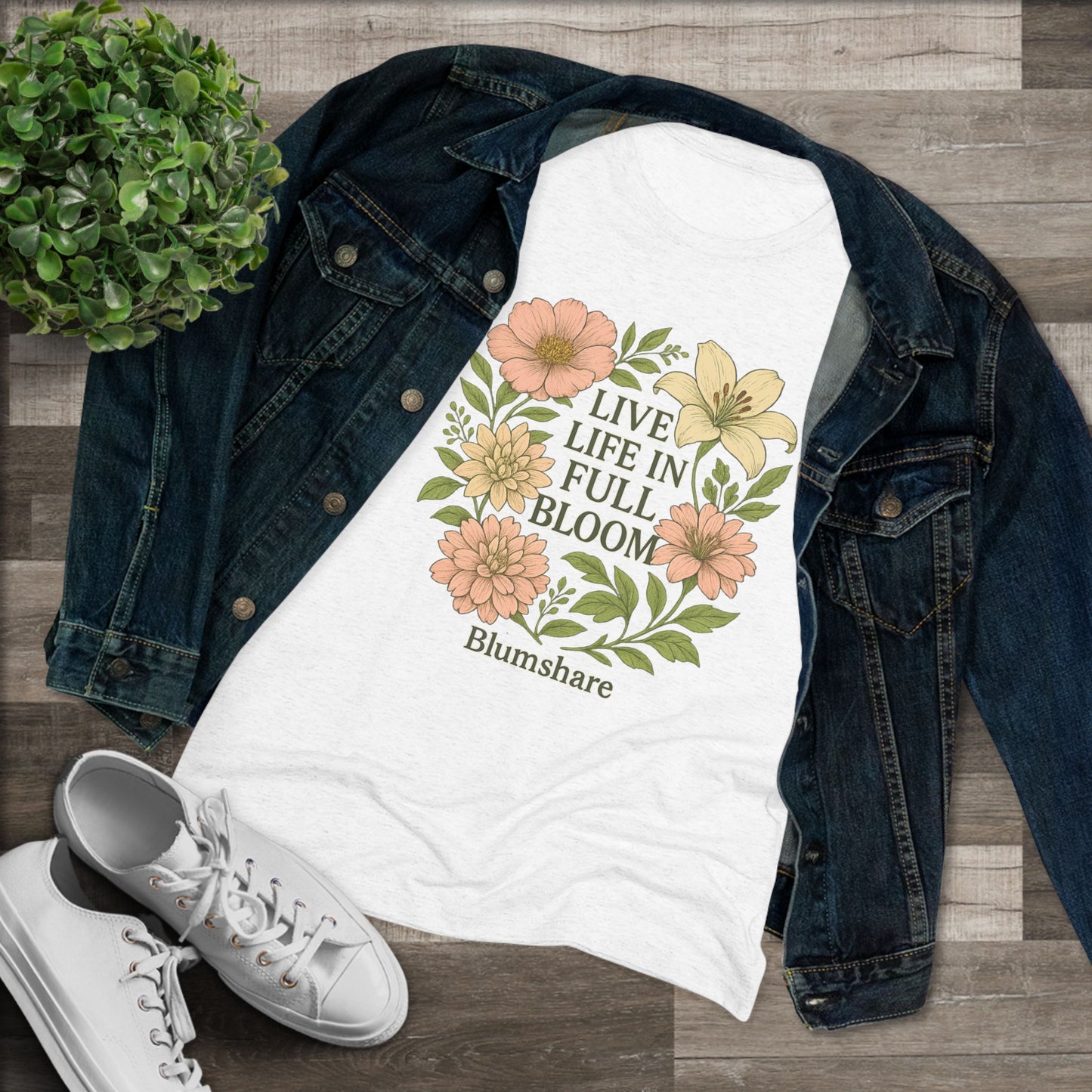 Full Bloom | Women's Tri-Blend Tee