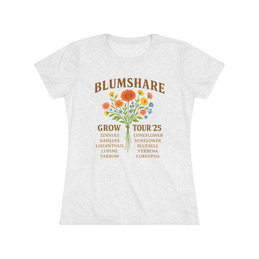 Flower Tour | Women's Tri-Blend Tee