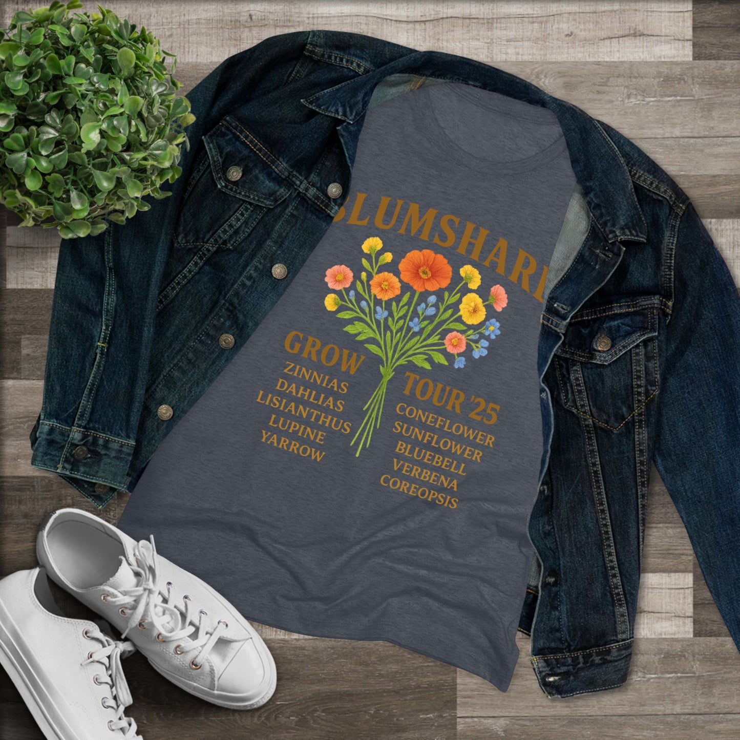 Flower Tour | Women's Tri-Blend Tee