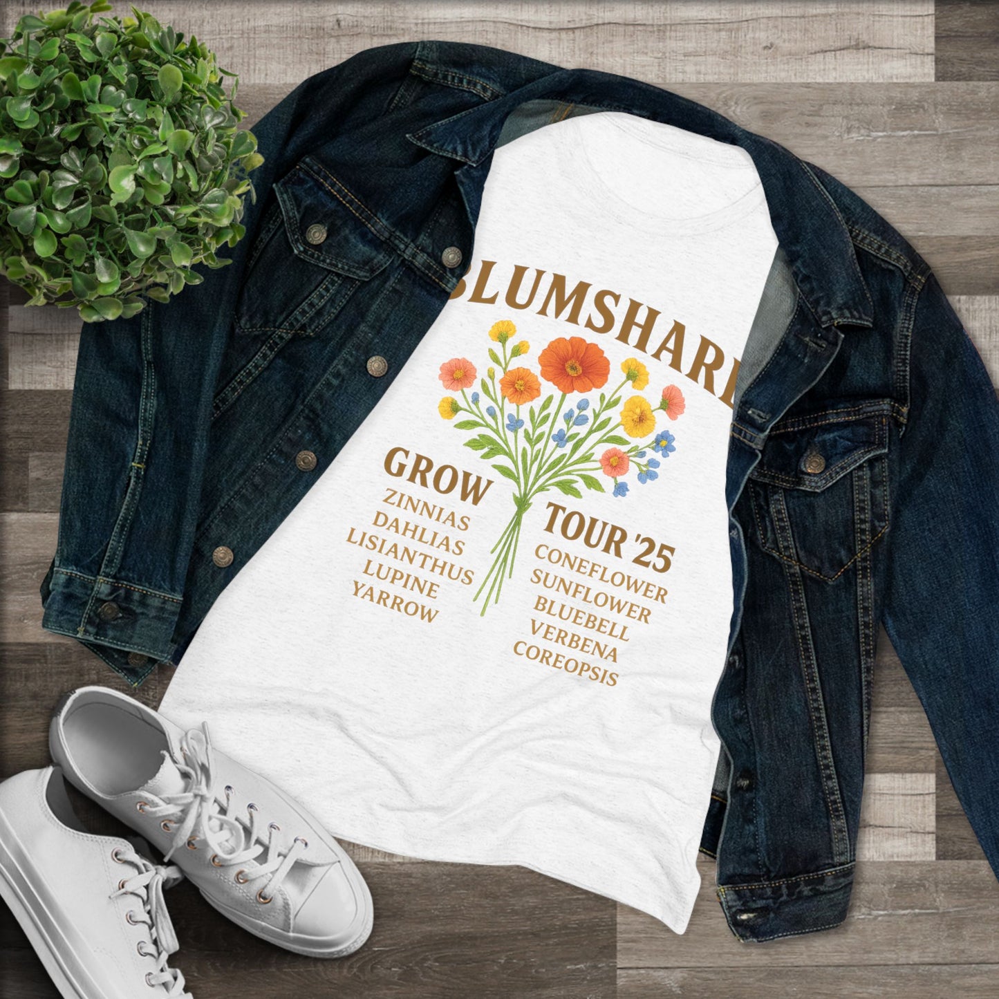 Flower Tour | Women's Tri-Blend Tee